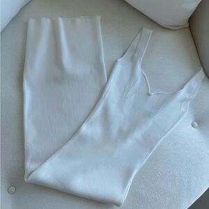 Bazilika White Knit Maxi Dress Small